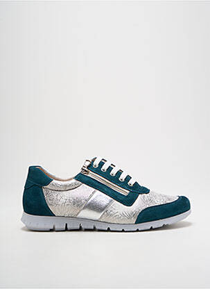 Adidași material neted toc plat până la 3 cm argintiu OTTILIA femeie