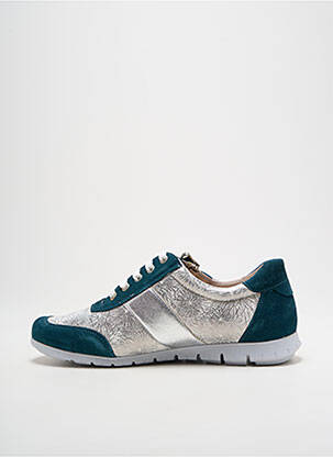 Adidași material neted toc plat până la 3 cm argintiu OTTILIA femeie