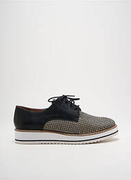 Derby-uri țesătură satinată toc de 4 la 6 cm negru EMILIE KARSTON femme