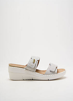 Mulete/Saboți argintiu SEMELFLEX femeie