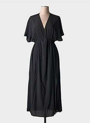 Rochie lungă mâneci scurte mâneci scurte negru MOLLY BRACKEN femeie