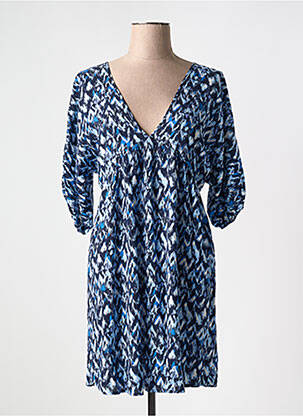 Rochie scurtă mâneci 3/4 mâneci 3/4 albastru MOLLY BRACKEN femeie