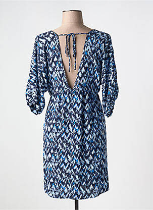 Rochie scurtă mâneci 3/4 mâneci 3/4 albastru MOLLY BRACKEN femeie