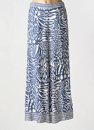 Pantalon larg albastru MOLLY BRACKEN femeie