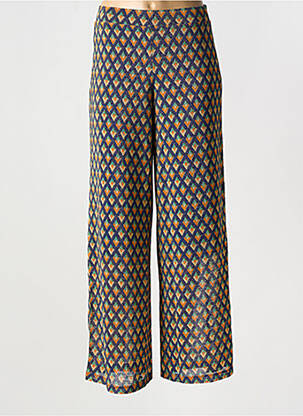 Pantalon drept talie elastică albastru KING LOUIE femeie