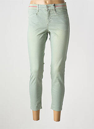Pantalon 7/8 talie elastică verde ANGELS femeie