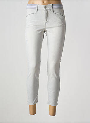 Pantalon slim talie elastică gri ANGELS femeie