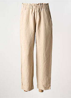 Pantalon drept bej HAPPY femeie