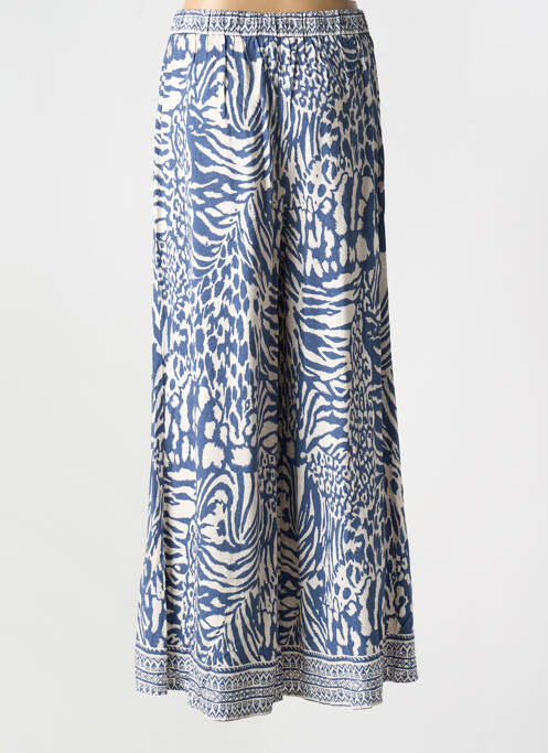 Pantalon larg albastru MOLLY BRACKEN femeie