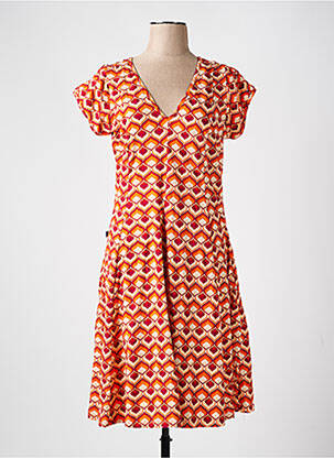 Rochie midi portocaliu KALIYOG femeie