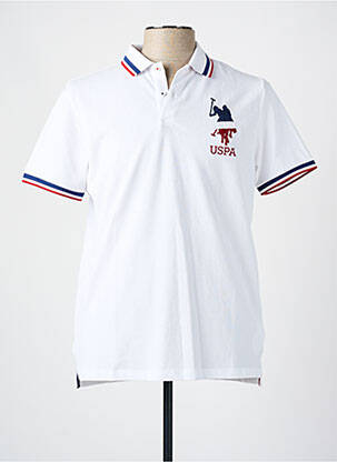 Polo alb U.S. POLO ASSN bărbat