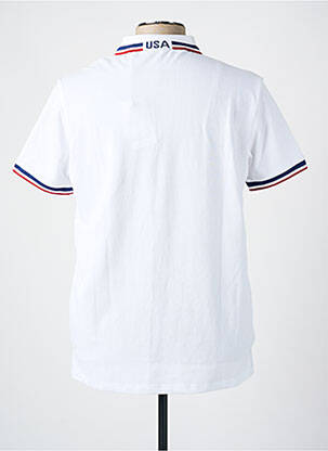 Polo broderie mâneci scurte alb U.S. POLO ASSN bărbat