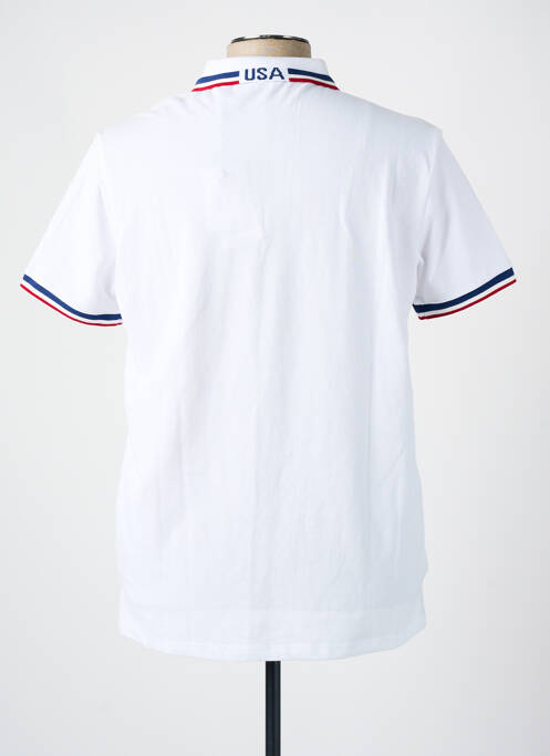 Polo alb U.S. POLO ASSN bărbat