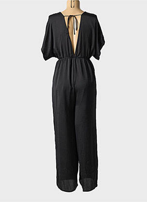 Salopetă-pantalon croială fluidă mâneci scurte negru MOLLY BRACKEN femeie