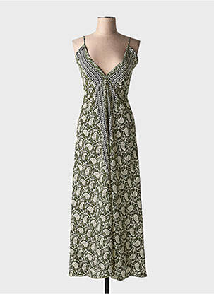 Rochie midi verde LARAETHNICS femeie