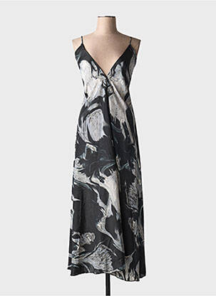 Rochie midi negru LARAETHNICS femeie