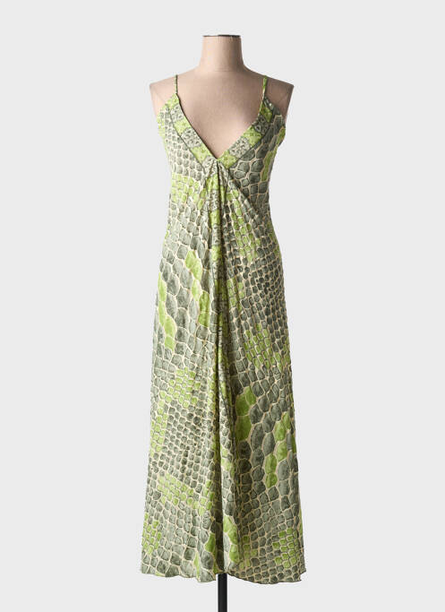 Rochie midi verde LARAETHNICS femeie