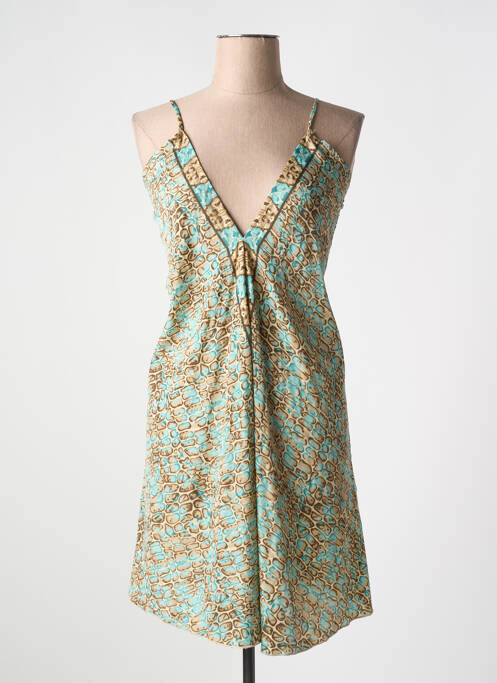 Rochie midi albastru LARAETHNICS femeie