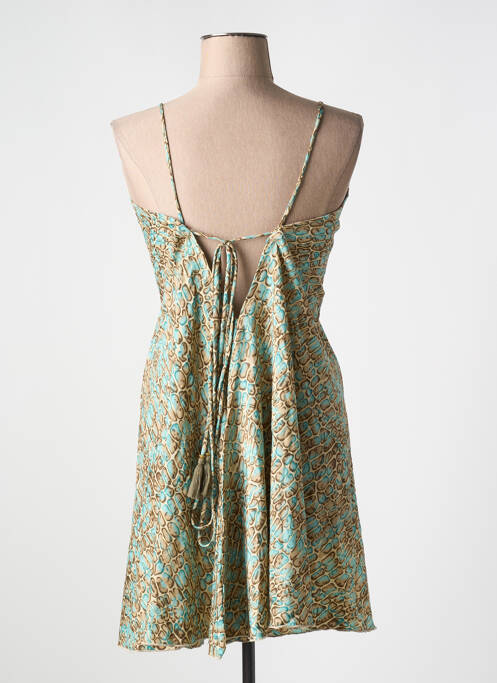 Rochie midi albastru LARAETHNICS femeie