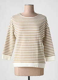 Hanorac elasticitate mâneci 3/4 bej STREET ONE femme