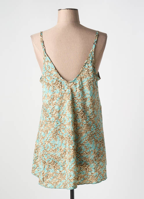 Tunică mâneci lungi albastru LARAETHNICS femeie