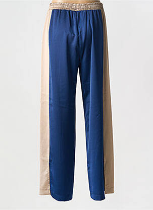 Pantalon drept talie elastică albastru IMPERIAL femeie
