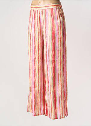 Pantalon larg roz NEKANE femeie