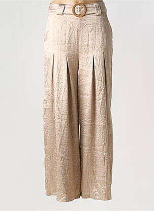 Pantalon larg auriu NEKANE femeie