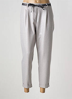 Pantalon 7/8 talie elastică mărime normală gri PLEASE femeie