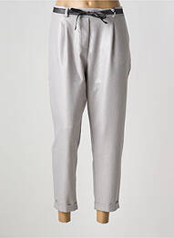 Pantalon 7/8 talie elastică mărime normală gri PLEASE femeie