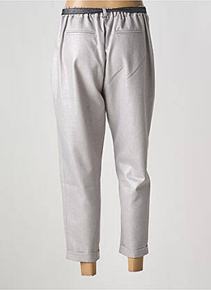 Pantalon 7/8 talie elastică mărime normală gri PLEASE femeie