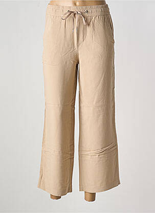 Pantalon 7/8 țesătură poplin mărime normală bej STREET ONE femeie