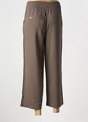 Pantalon 7/8 țesătură poplin mărime normală maro STREET ONE femeie