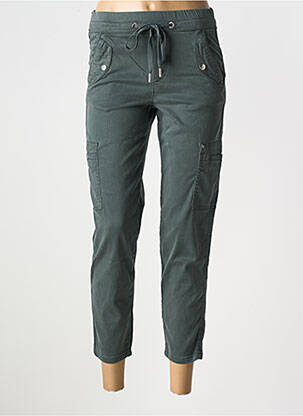Pantalon 7/8 elasticitate mărime normală verde STREET ONE femeie