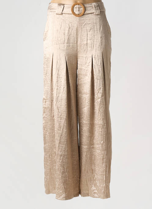 Pantalon larg auriu NEKANE femeie