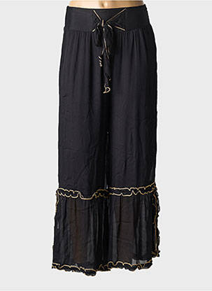 Pantalon larg negru NEKANE femeie