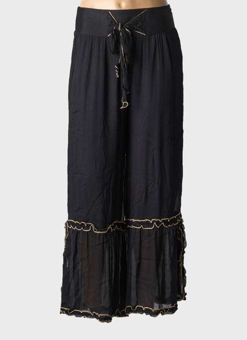 Pantalon larg negru NEKANE femeie