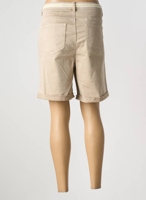 Bermudă țesătură poplin mărime normală bej GEISHA femme