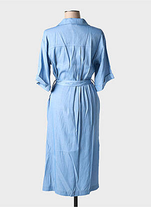 Rochie midi mâneci scurte mâneci scurte albastru ATELIER EVÈNE femeie