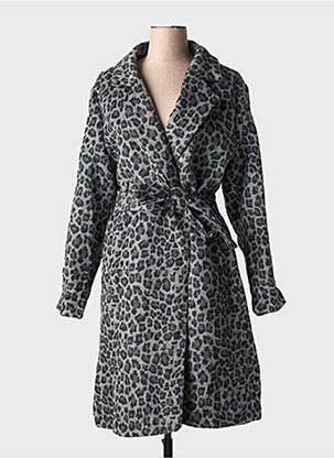 Palton lung gri NOUGAT femeie