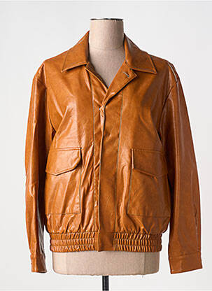 Geci din piele ecologică maro K-ZELL femeie