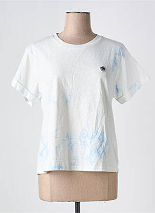 Tricou elasticitate mâneci scurte albastru KILIBBI femeie
