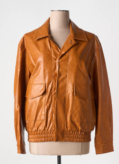 Geci din piele ecologică maro K-ZELL femeie