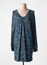 Rochie scurtă mâneci lungi mâneci lungi albastru CISO femme