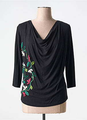 Tricou mâneci 3/4 mâneci 3/4 negru MAMATAYOE femeie