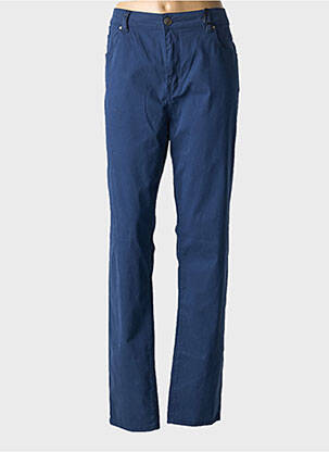 Pantalon slim albastru GEVANA femeie