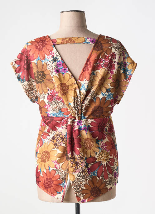 Tricou elasticitate mâneci scurte maro MAMATAYOE femme