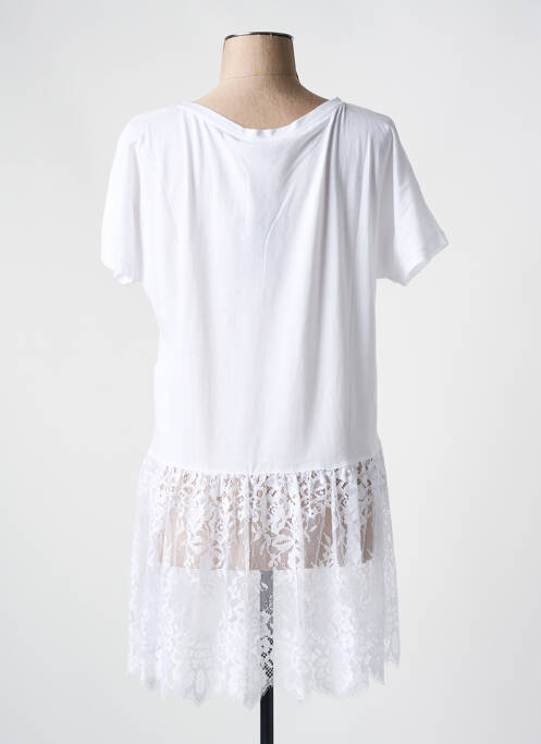 Tunică mâneci scurte alb TWINSET femeie