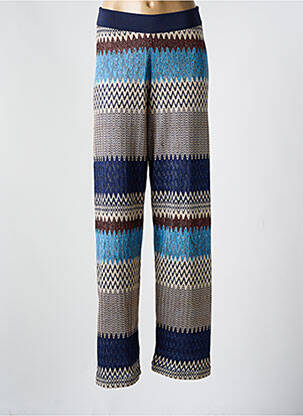 Pantalon drept albastru MILANO femeie