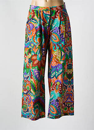 Pantalon larg verde MARJOLAINE femeie